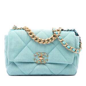 Chanel 19 Flap Bag Quilted Denim Medium #312326C46B